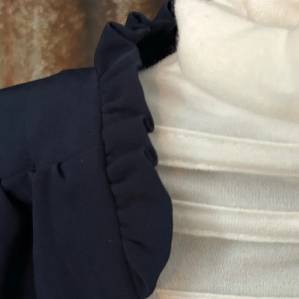 Nanette Lepore Navy Blue Wrap Style Dress -Size 2 - Picture 8 of 10